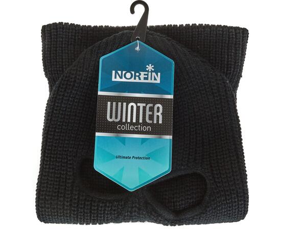Шапка-маска NORFIN KNITTED Black, XL, Размер: XL, Расцветка: черный, фото , изображение 4