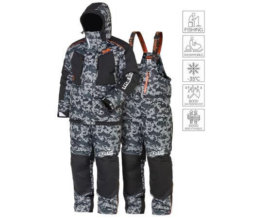 Костюм зимний NORFIN Discovery 2 Camo, L, Цвет: камуфляж, Размер: L, фото 
