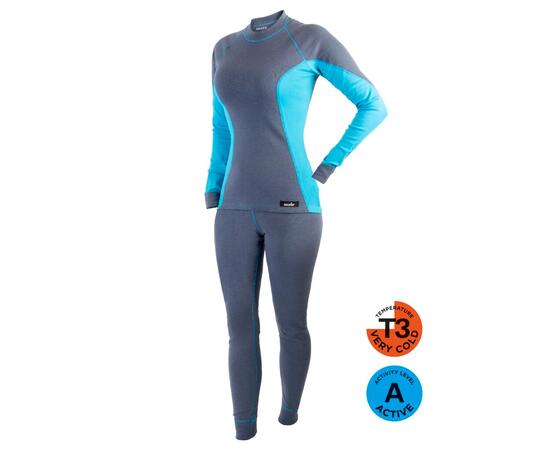 Термобелье Norfin Women LADY BASE BLUE, L, Цвет: голубой, Размер: L, фото 