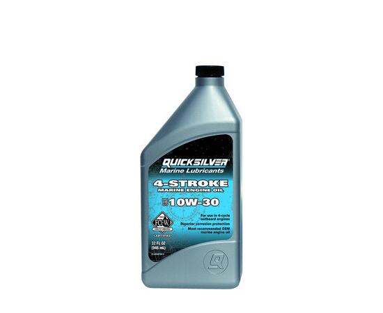 Моторное масло (4-х тактное) QuickSilver Marine Engine Oil Sae 10W30 1L, фото 