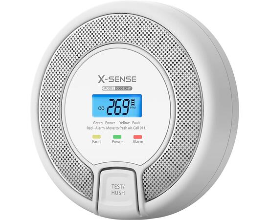 Беспроводной датчик угарного газа X-Sense с цифровым дисплеем, CO03D-W, фото 
