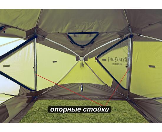 Универсальная палатка Лотос КубоЗонт 4У Компакт + Гидродно + Пол Утеплённый, фото , изображение 26