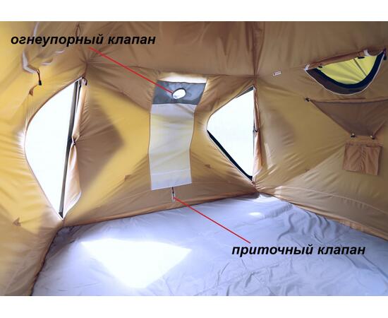Универсальная палатка Лотос КубоЗонт 4У Компакт + Гидродно + Пол Утеплённый, фото , изображение 20