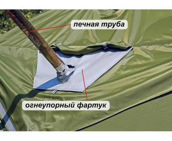 Универсальная палатка Лотос КубоЗонт 4У Компакт + Гидродно + Пол Утеплённый, фото , изображение 23