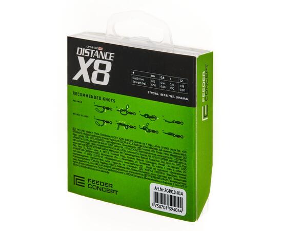Леска плет. Feeder Concept Distance х8 BRAID Dark Green 150/014, фото , изображение 2