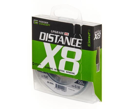 Леска плет. Feeder Concept Distance х8 BRAID Dark Green 150/018, фото 