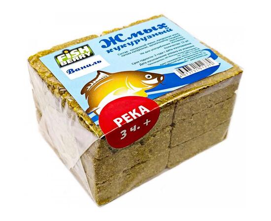Fishberry Жмых кукурузный Макуха "Ваниль. Река 3 часа+" 12шт, фото 