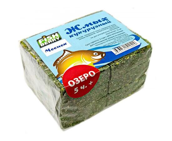 Fishberry Жмых кукурузный Макуха "Чеснок. Озеро 5 часов+" 12шт, фото 
