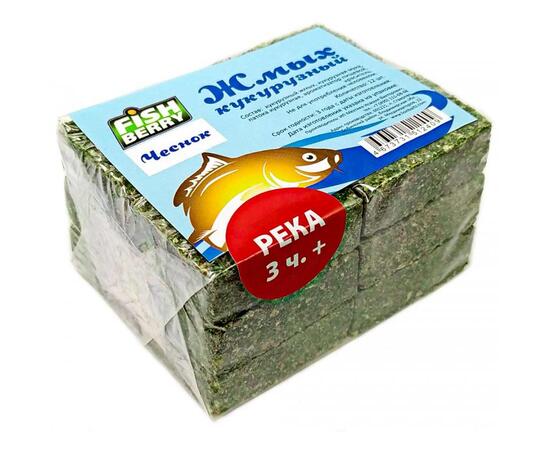Fishberry Жмых кукурузный Макуха "Чеснок. Река 3 часа+" 12шт, фото 