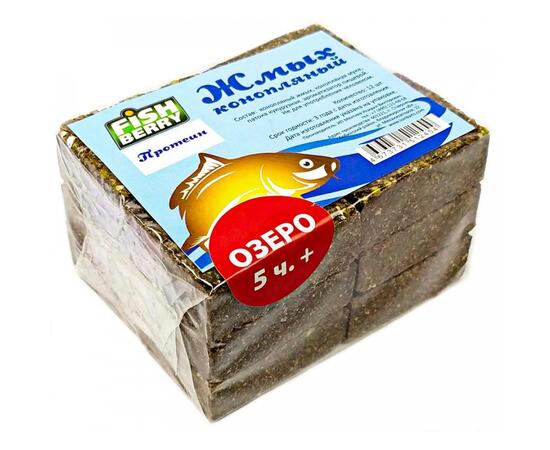 Fishberry Жмых конопляный Макуха "Протеин. Озеро 5 часов+" 12шт, фото 