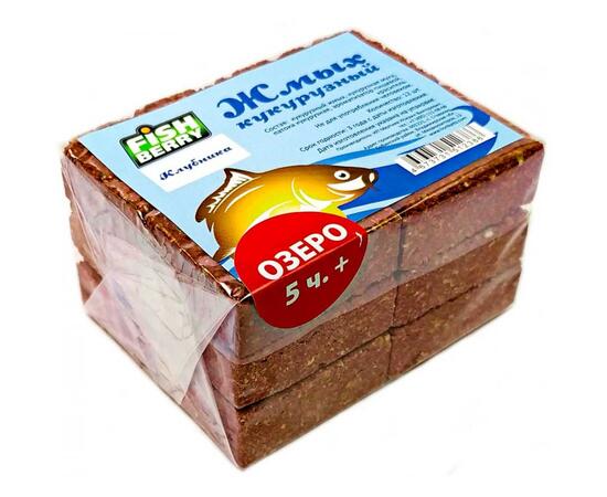 Fishberry Жмых кукурузный Макуха "Клубника. Озеро 5 часов+" 12шт, фото 