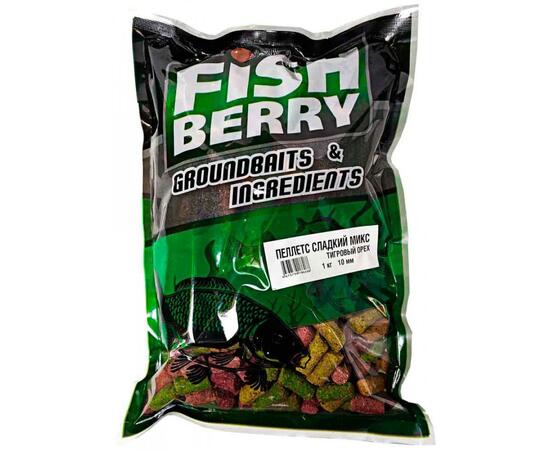 FISHBERRY Пеллетс быстрорастворимый "Сладкий микс" Тигровый орех 10мм - 1 кг, фото 