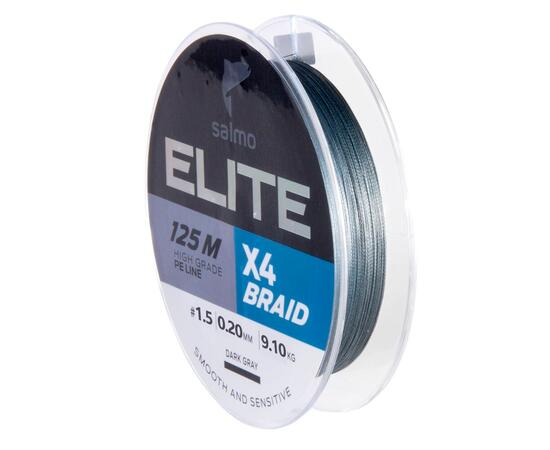 Леска плет. Salmo Elite х4 BRAID Dark Gray 125/020, фото , изображение 3