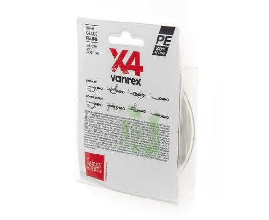 Леска плет. Lucky John Vanrex х4 BRAID Moss Green 125/008, фото , изображение 2