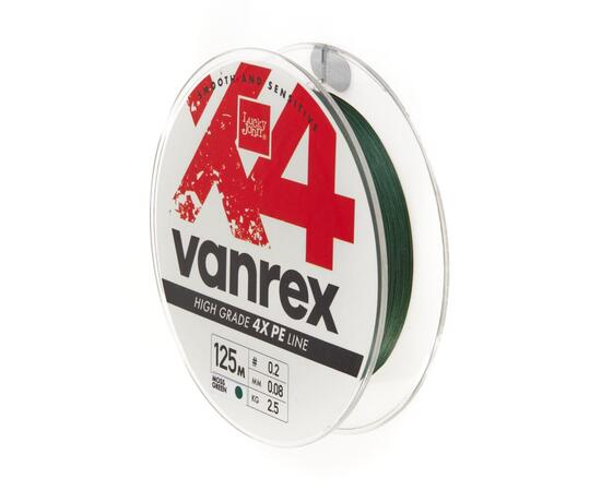 Леска плет. Lucky John Vanrex х4 BRAID Moss Green 125/008, фото , изображение 3