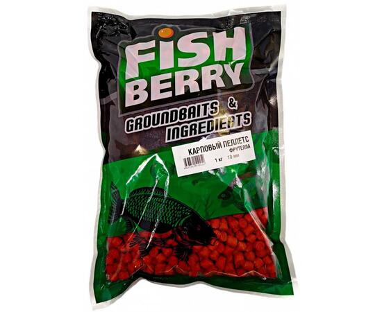 Пеллетс карповый Carp pellets "Фрутелла" (красный) 10мм - 1кг, фото 