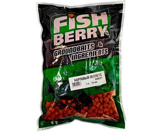 Пеллетс карповый Carp pellets "Компот" (оранж) 10мм - 1кг, фото 