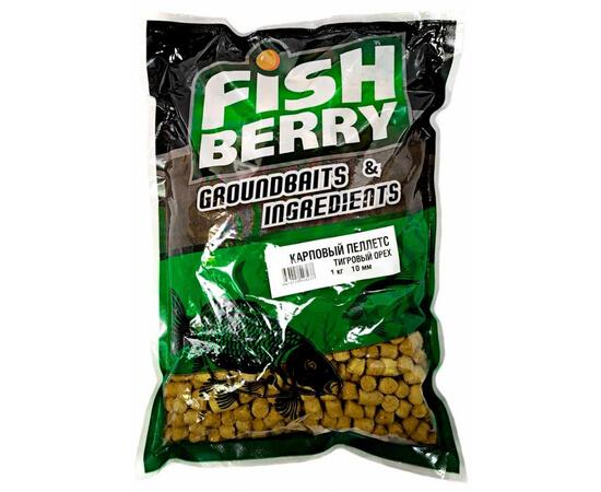 Пеллетс карповый Carp pellets "Тигровый орех" (св.коричневый) 10мм - 1кг, фото 
