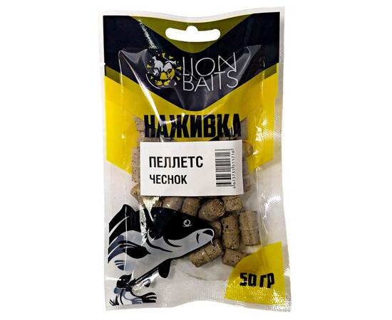 Lion baits Пеллетс насадочный "Наживка" с резинкой "Чеснок" 8 мм 50гр, фото 