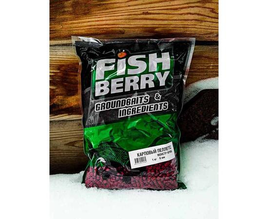 Пеллетс карповый Carp pellets "Монстр краб" (красный) 6мм - 1кг, фото , изображение 2