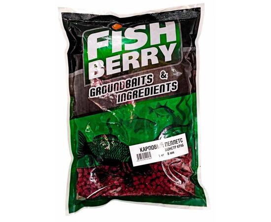 Пеллетс карповый Carp pellets "Монстр краб" (красный) 6мм - 1кг, фото 