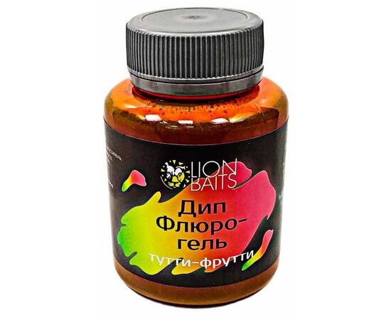 Lion Baits Дип Флюро-гель "Тутти-фрутти" 130 мл, фото 