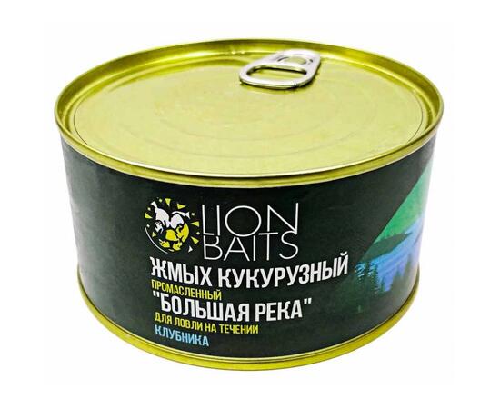Жмых кукурузный промасленный "Большая река" Клубника 10шт, фото 