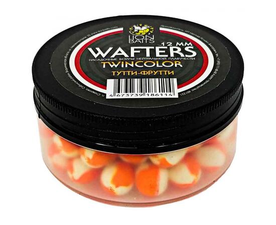 Бойлы нейтральной плавучести двухцветные (Wafters) "Тутти-фрутти" 12мм, фото 
