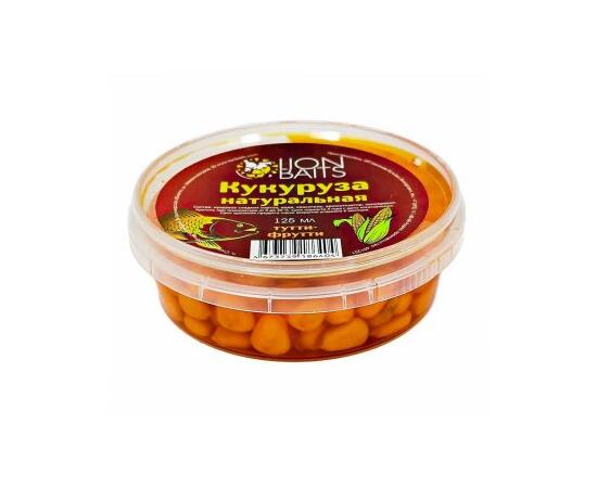 Lion baits Кукуруза натуральная в пластиковой банке "Тутти-Фрутти" 125мл, Вкус для группировки: тутти-фрутти, фото 