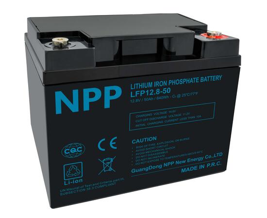 Аккумулятор NPP LiFePO4-X 12.8 V, 50 Ah (100A), фото 