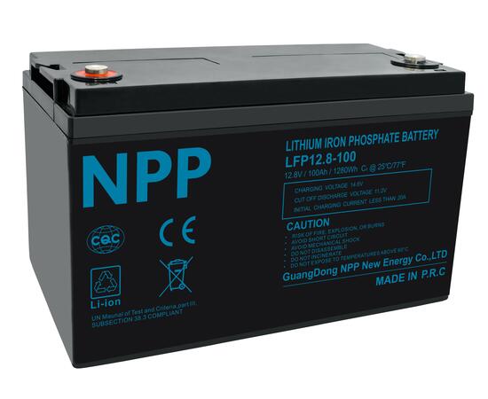 Аккумулятор стационарные (LiFePO4) 12.8 V 100 Ah, фото 