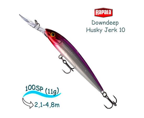 Воблер RAPALA Downdeep Husky Jerk 10, PRCL, Цвет: PRCL, Вес гр: 11, Длина, мм: 100 мм, фото 
