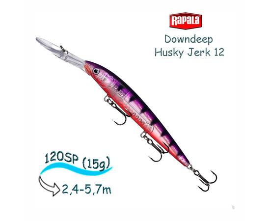 Воблер RAPALA Downdeep Husky Jerk 12, GPP, Цвет: GPP, Вес гр: 15, Длина, мм: 120 мм, фото 