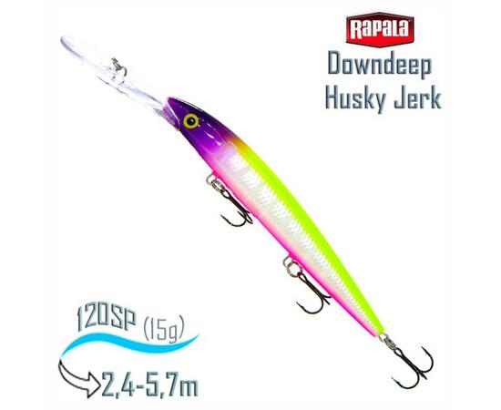 Воблер RAPALA Downdeep Husky Jerk 12, MFT, Цвет: MFT, Вес гр: 15, Длина, мм: 120 мм, фото 