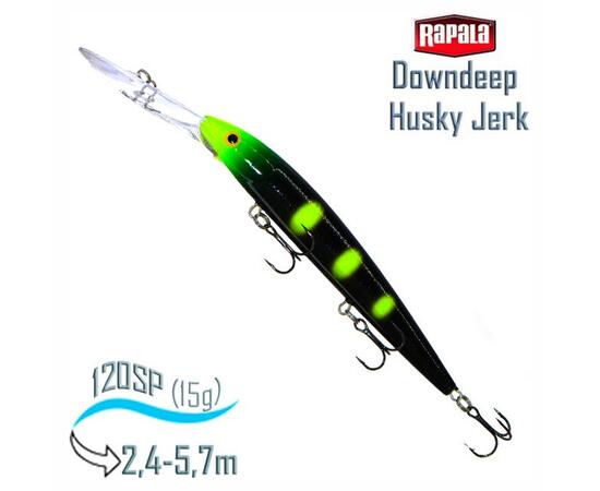 Воблер RAPALA Downdeep Husky Jerk 12, NTR, Цвет: NTR, Вес гр: 15, Длина, мм: 120 мм, фото 
