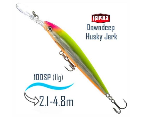 Воблер RAPALA Downdeep Husky Jerk 10, CLS, Цвет: CLS, Вес гр: 11, Длина, мм: 100 мм, фото 