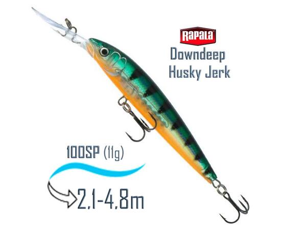 Воблер RAPALA Downdeep Husky Jerk 10, GP, Цвет: GP, Вес гр: 11, Длина, мм: 100 мм, фото 