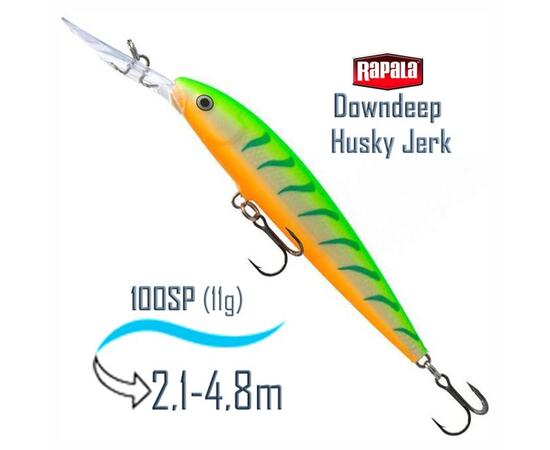 Воблер RAPALA Downdeep Husky Jerk 10, GTU, Цвет: GTU, Вес гр: 11, Длина, мм: 100 мм, фото 