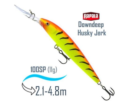 Воблер RAPALA Downdeep Husky Jerk 10, HT, Цвет: HT, Вес гр: 11, Длина, мм: 100 мм, фото 