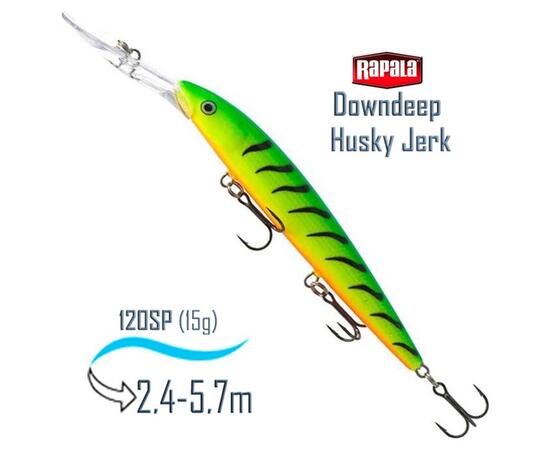 Воблер RAPALA Downdeep Husky Jerk 12, FT, Цвет: FT, Вес гр: 15, Длина, мм: 120 мм, фото 