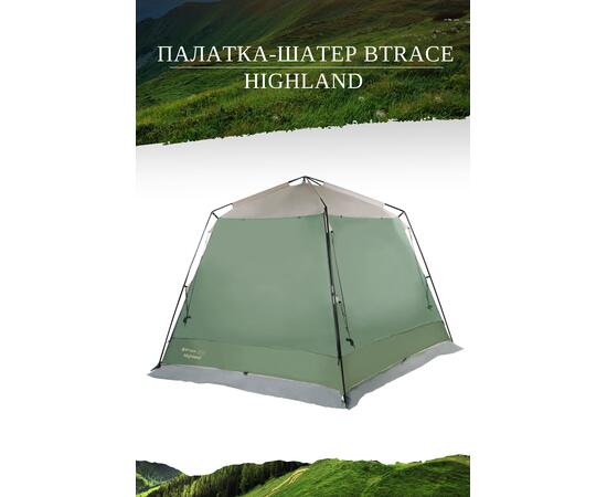 Палатка-шатер BTrace Highland green/beige, фото , изображение 4