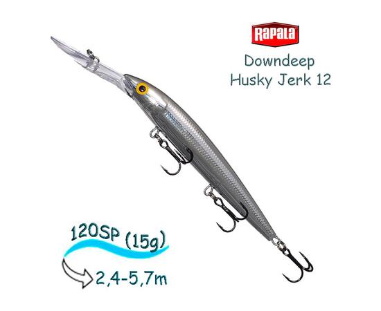 Воблер RAPALA Downdeep Husky Jerk 12, PCH, Цвет: PCH, Вес гр: 15, Длина, мм: 120 мм, фото 