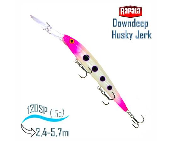 Воблер RAPALA Downdeep Husky Jerk 12, PSQ, Цвет: PSQ, Вес гр: 15, Длина, мм: 120 мм, фото 