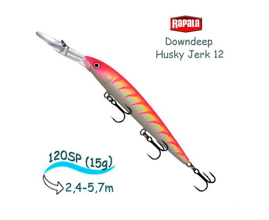 Воблер RAPALA Downdeep Husky Jerk 12, PTU, Цвет: PTU, Вес гр: 15, Длина, мм: 120 мм, фото 