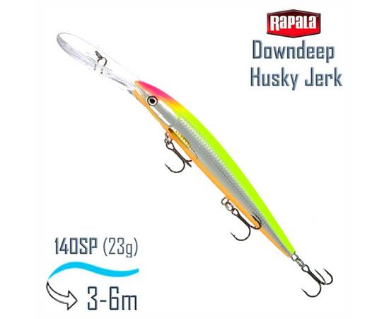 Воблер RAPALA Downdeep Husky Jerk 14, CLS, Цвет: CLS, Вес гр: 23, Длина, мм: 140 мм, фото 