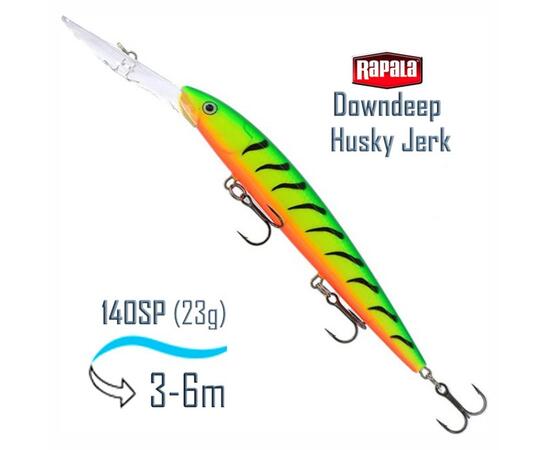 Воблер RAPALA Downdeep Husky Jerk 14, FT, Цвет: FT, Вес гр: 23, Длина, мм: 140 мм, фото 