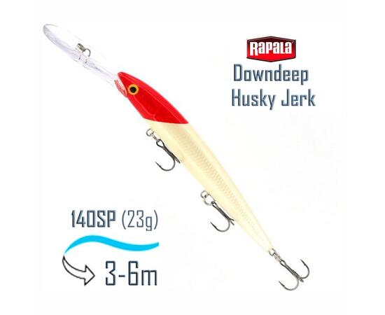 Воблер RAPALA Downdeep Husky Jerk 14, RH, Цвет: RH, Вес гр: 23, Длина, мм: 140 мм, фото 