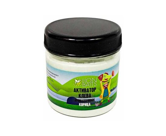 Lion Baits Активатор клева Аромапорошок "Корица" 100гр, Вкус: корица, Расцветка: белый, фото 