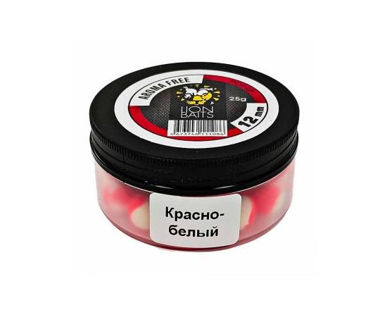 Lion Baits Бойлы плавающие Pop-Up "Aroma Free" (без аромы) красно-белые 12 мм, Вкус: без вкуса, Расцветка: красно-белый, Диаметр (мм): 12, фото 