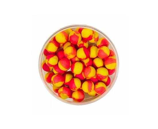 Lion Baits Бойлы плавающие Pop-Up "Aroma Free" (без аромы) желто-красные 10 мм, Вкус: без вкуса, Расцветка: желто-красный, Диаметр (мм): 10, фото , изображение 2